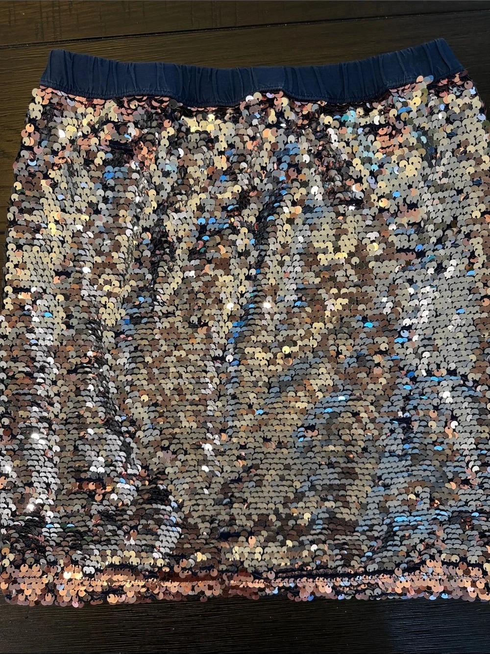 OshKosh B'gosh Rose-Gold Sequin Mini Skirt